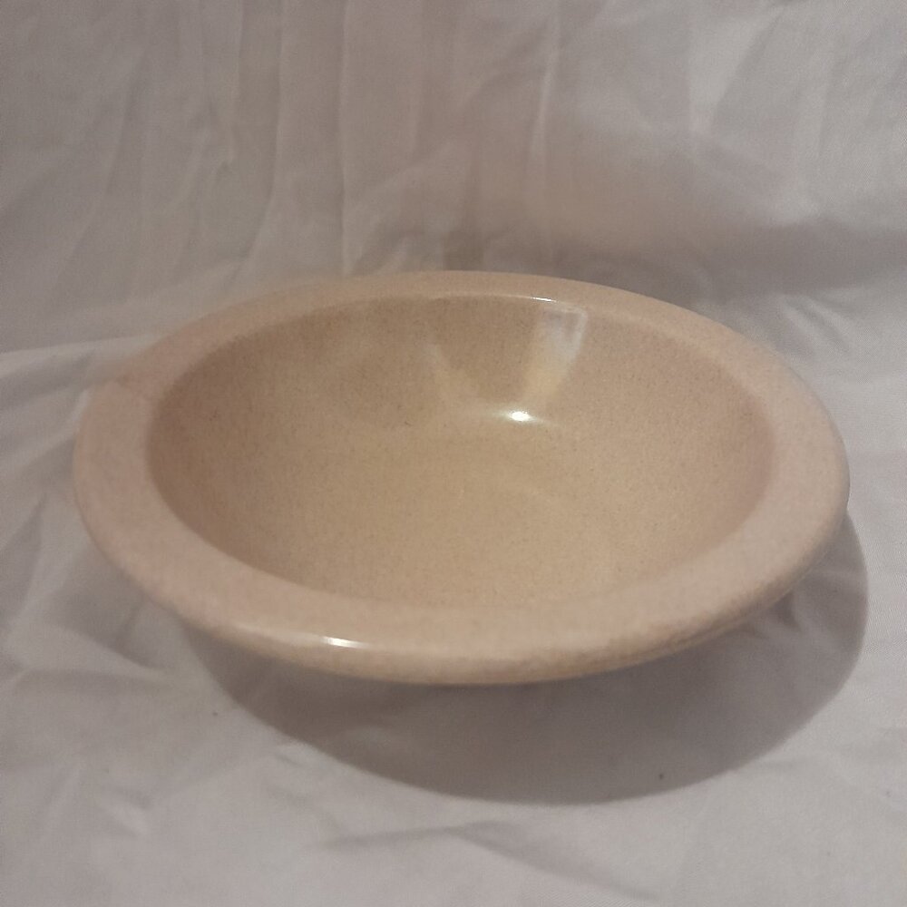 VTG Mid Century Dallas Ware B-44 Tan Speckled Melamine Rimmed Cereal Soup Bowl